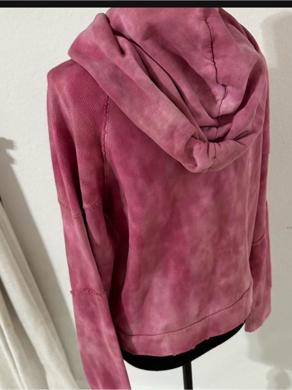 LoveShackFancy Anarosa Hoodie Pink Tie-Dye Pullover Women’s Size Small Cozy - Picture 4 of 7